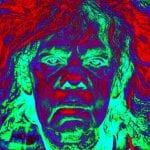negative image of a man