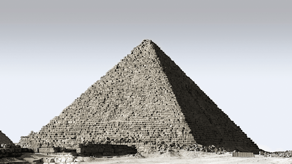 An ancient Egyptian pyramid