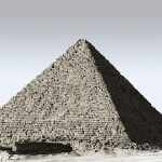 An ancient Egyptian pyramid