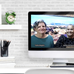 Carla and Aunty Munya delivering an online workshop