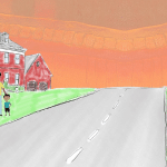 Illustration of a wealthy and a less well off family