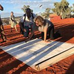 Denise Bowden, Yothu Yindi CEO, signing the Uluru statement