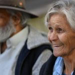 Why is Aboriginal life expectancy so low? Picture of an elderly Indigenous man and woman.