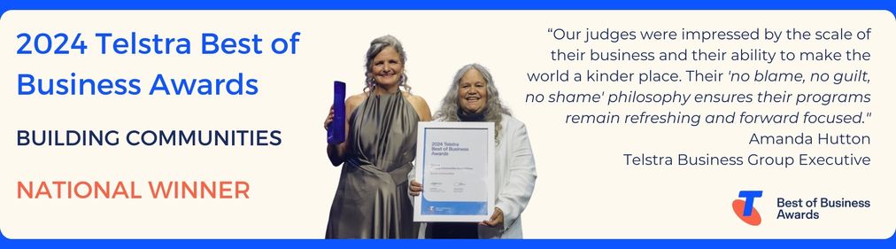 2024 Telstra Best of Business Awards - Building Communities - National Winner - Aunty Munya - Carla Rogers - Evolve Communities
